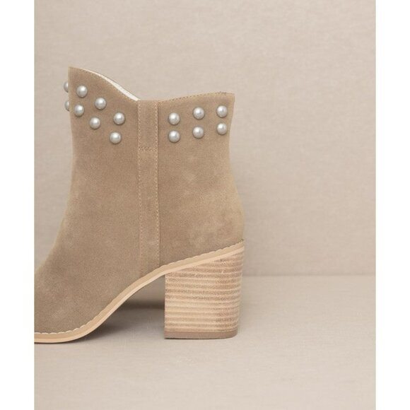 OASIS SOCIETY Alofi - Studded Collar Booties - Picture 5 of 16